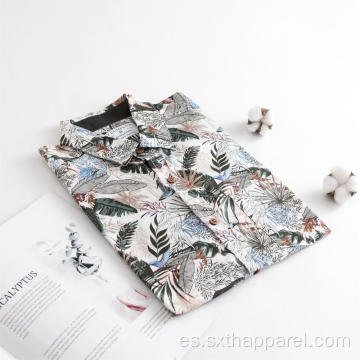 Camisas estampadas hawaianas de manga corta para hombre de estilo vacacional